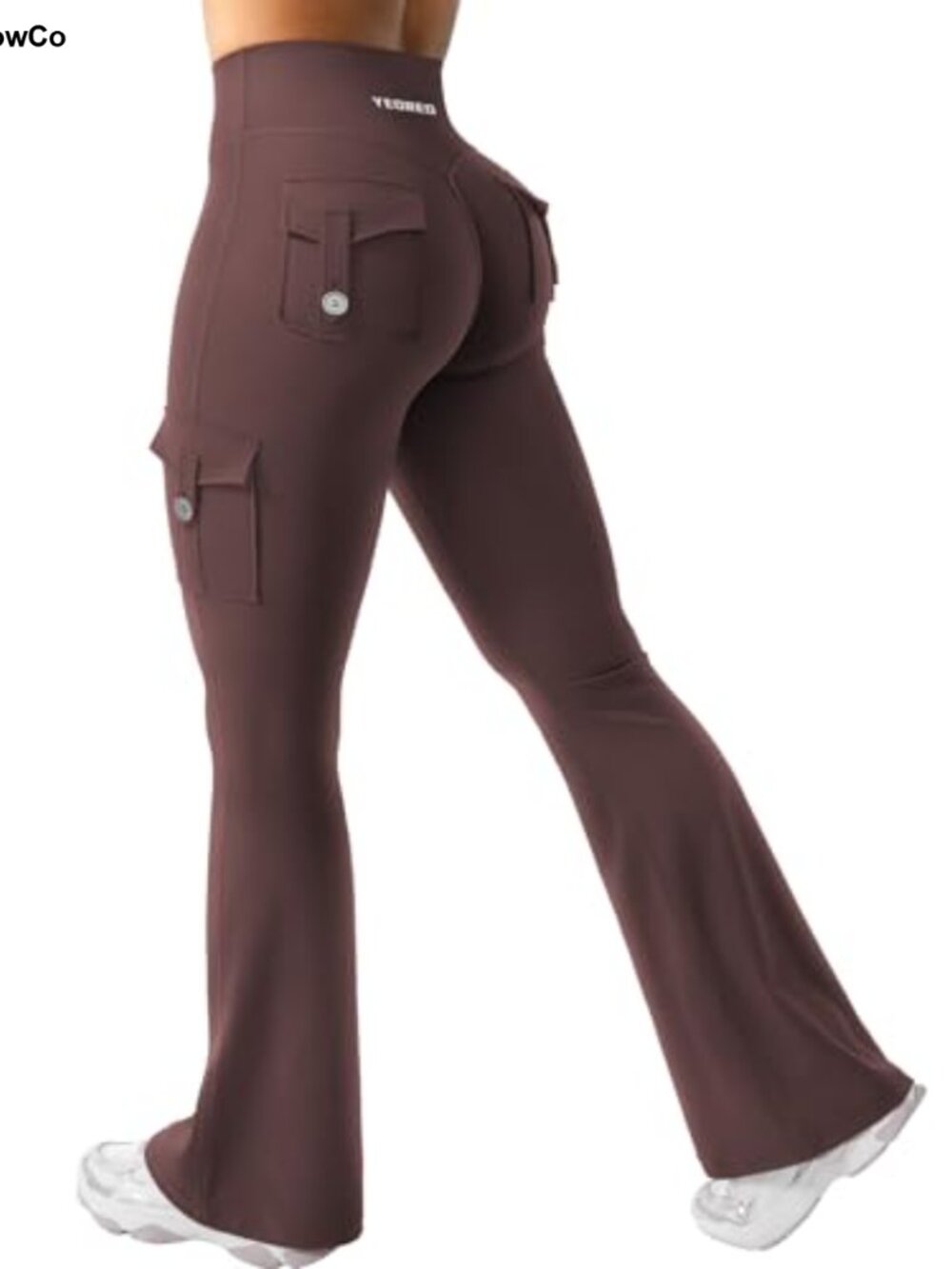 Women's Flare Leggings High Rise Bootcut Yoga Pants Nylon Spandex Workout